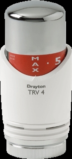 DRL DRAYTON THERM.KNOP CHR/WIT TRV4